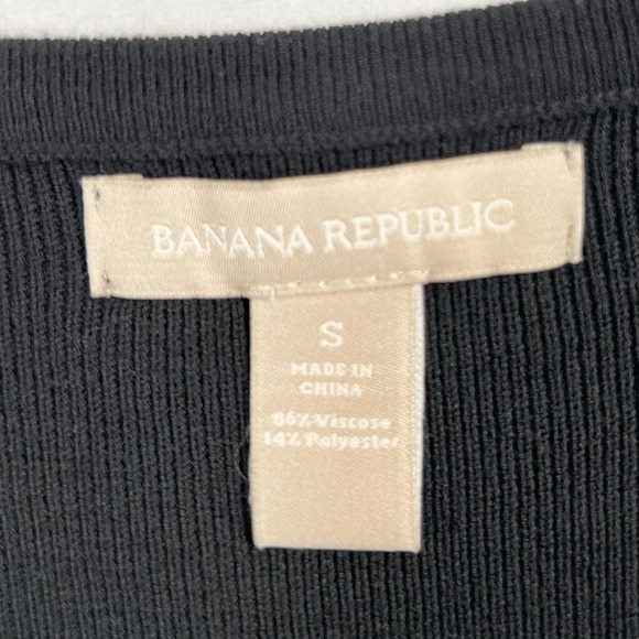 BANANA REPUBLIC Women's Black and Multicolored Colorblock Sweater Dress Size S - Picture 6 of 10